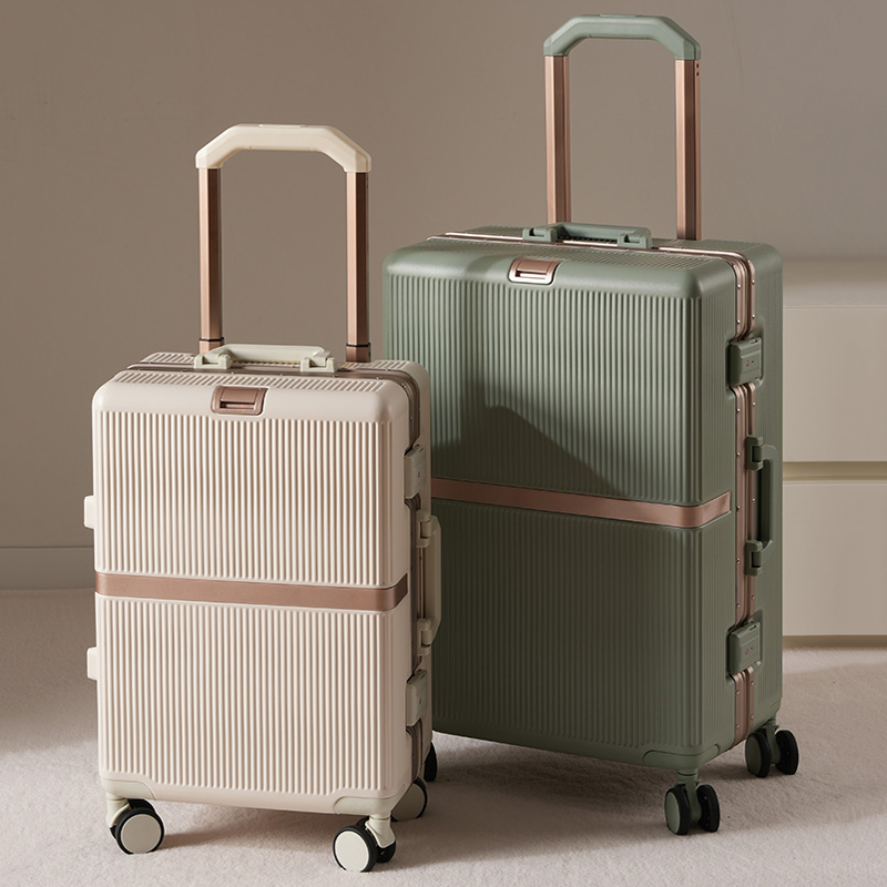 Aluminum Frame Carry On Luggage - 2026 New Luggage Carrier 20-inch Carry-On