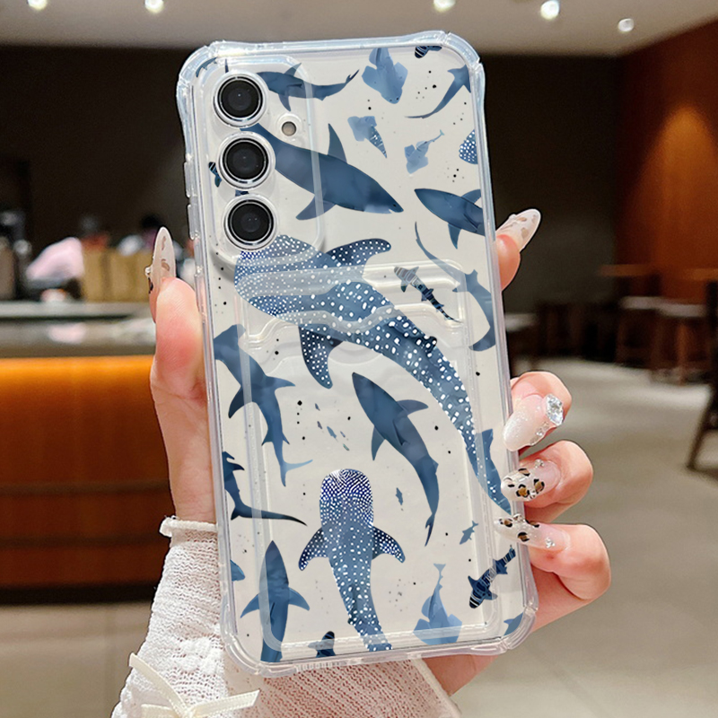 Wallets - Ocean Shark Whale Phone Case For