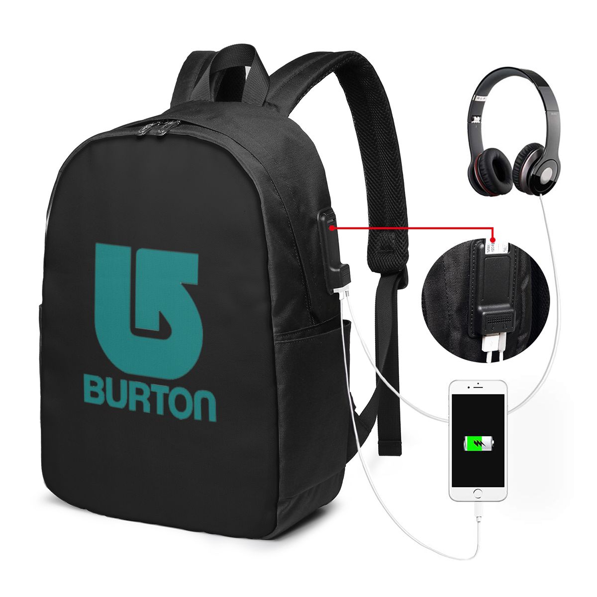 Travel Bags - Burton Snowboard Sportive Backpack Travel Notebook