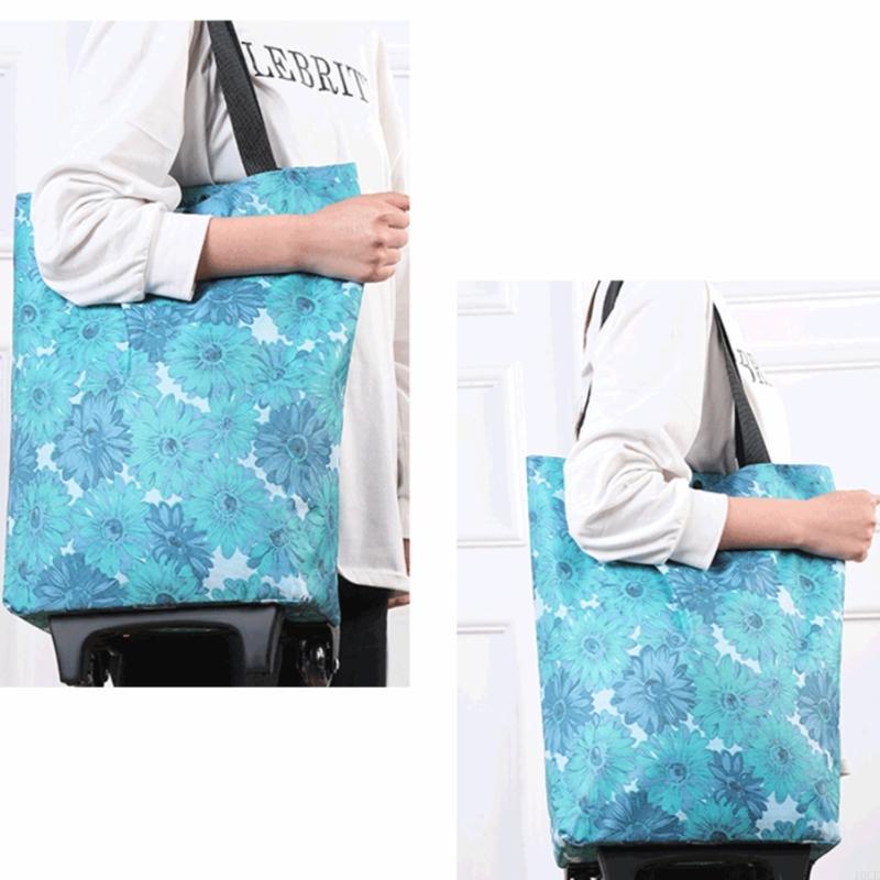 Retractable Handle Foldable Sh - Foldable Rolling Luggage Bag ulasan dan harga