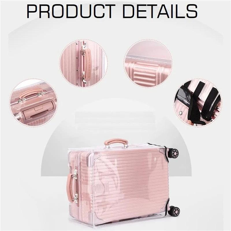 1Pc Clear PVC Suitcase Protect - Luggage Protective Cover Transparent ulasan dan harga