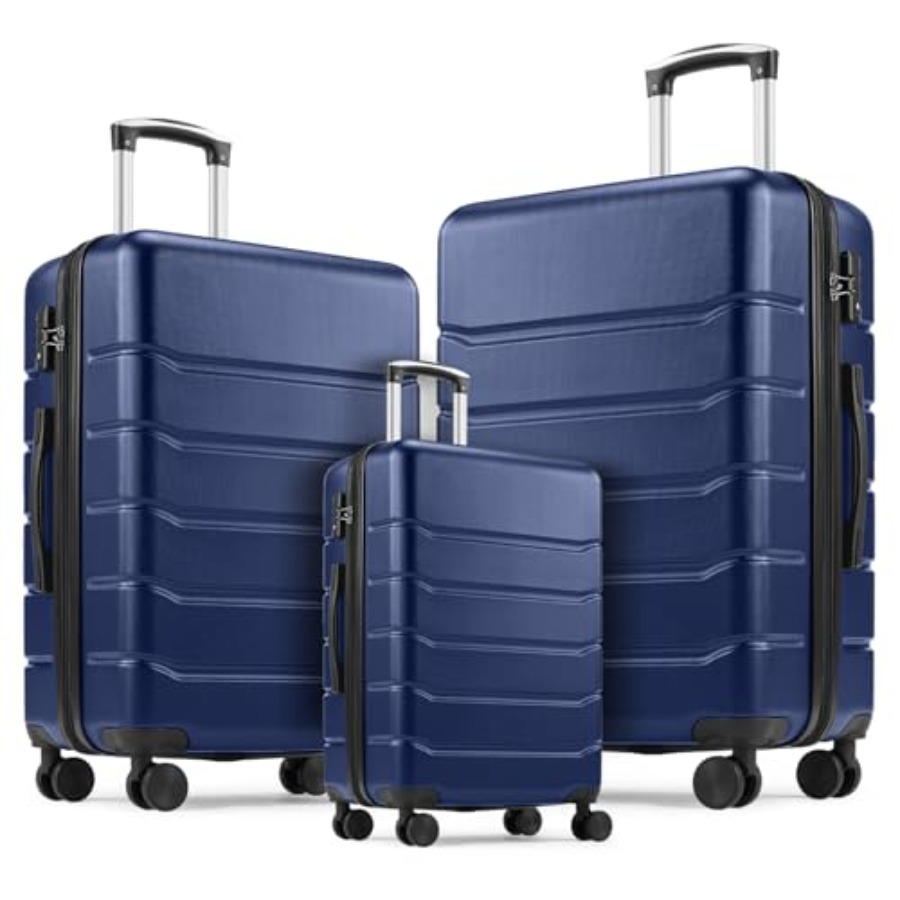 3 Pieces Luggage Set for Trave - Expandable Hard Shell Luggage Set ulasan dan harga