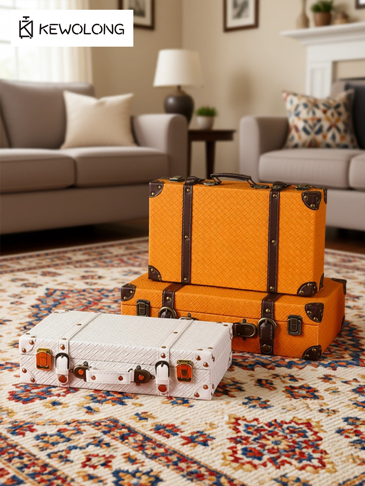 Vintage European Retro Suitcas - Retro Vintage Trunk Suitcase ulasan dan harga