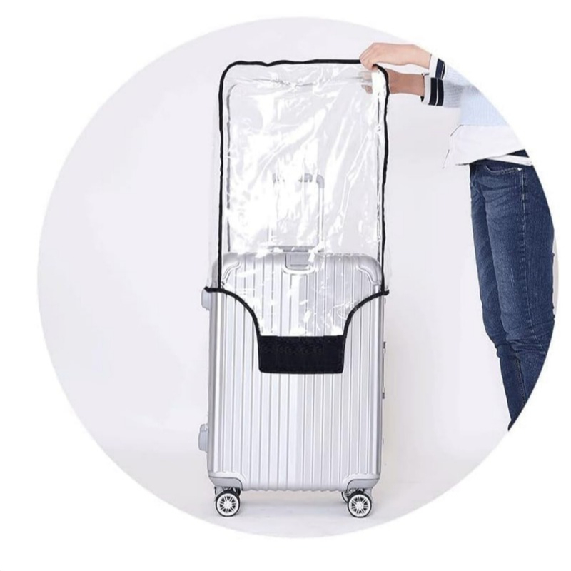 Waterproof Wheeled Suitcase Du - Luggage Protective Cover Transparent ulasan dan harga