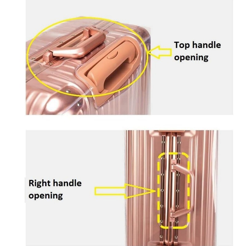 Waterproof Wheeled Suitcase Du - Luggage Protective Cover Transparent ulasan dan harga