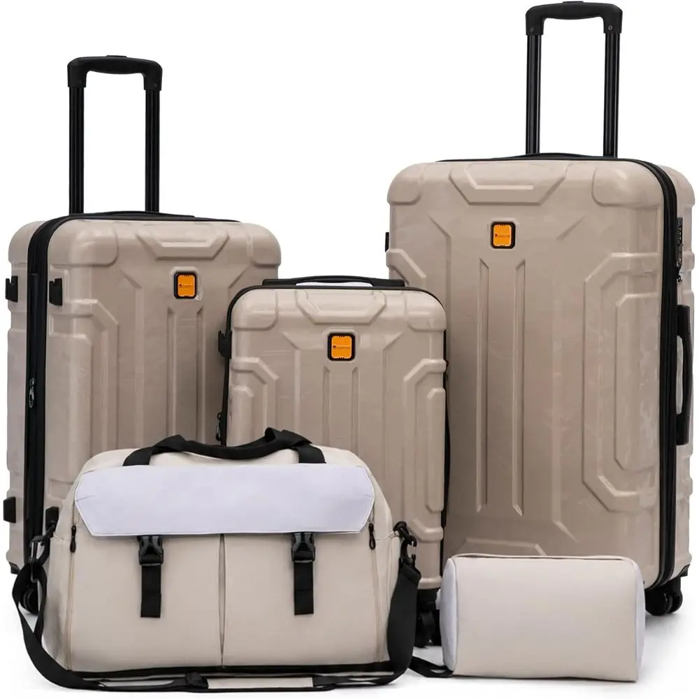 5 Piece Hardshell Luggage Set, - Expandable Hard Shell Luggage Set ulasan dan harga