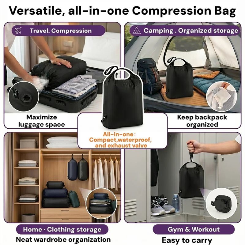 A25F-Reusables Clothes Organiz - Foldable Rolling Luggage Bag ulasan dan harga