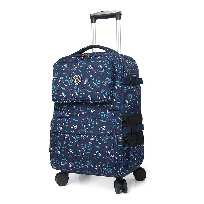 Women Travel Trolley Suitcase  - Foldable Rolling Luggage Bag ulasan dan harga