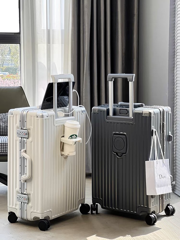SUSHIMU Carry On Luggage with  - Spinner Wheel Rolling Suitcase 20 Inch ulasan dan harga
