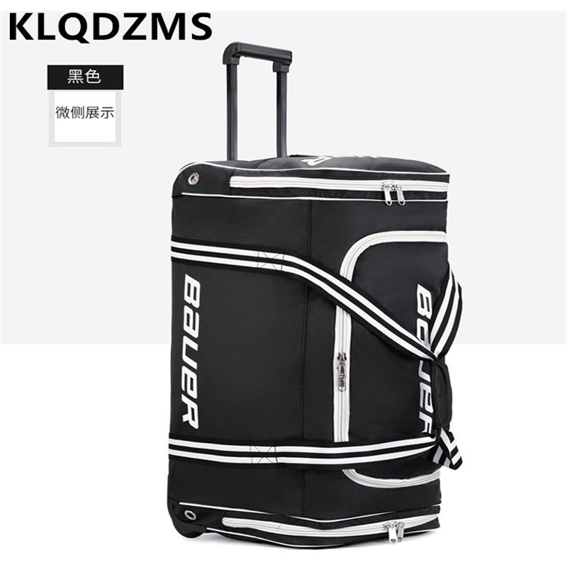 KLQDZMS Oxford Cloth Luggage T - Foldable Rolling Luggage Bag ulasan dan harga