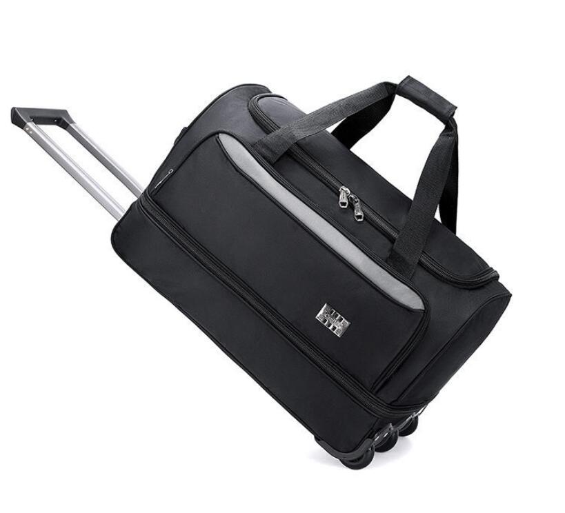 22 inch Men carry on hand Lugg - Foldable Rolling Luggage Bag ulasan dan harga