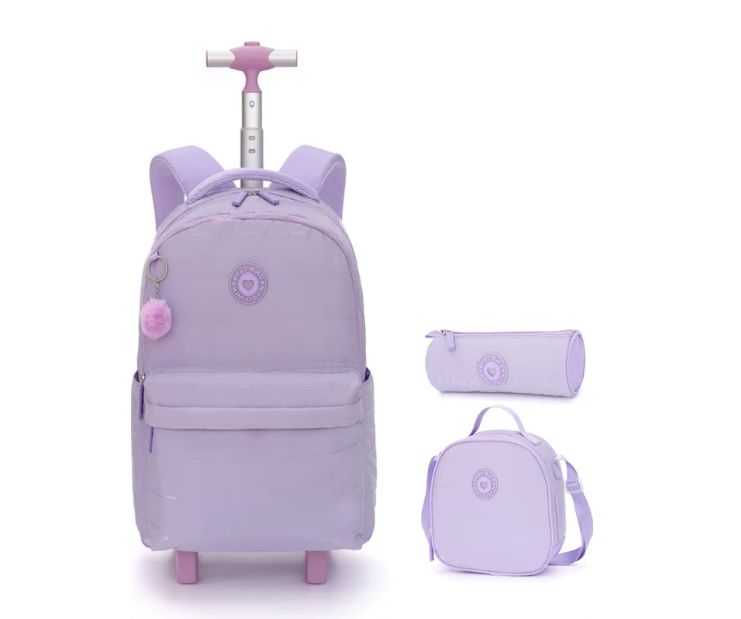 18 inch School Wheeled backpac - Foldable Rolling Luggage Bag ulasan dan harga