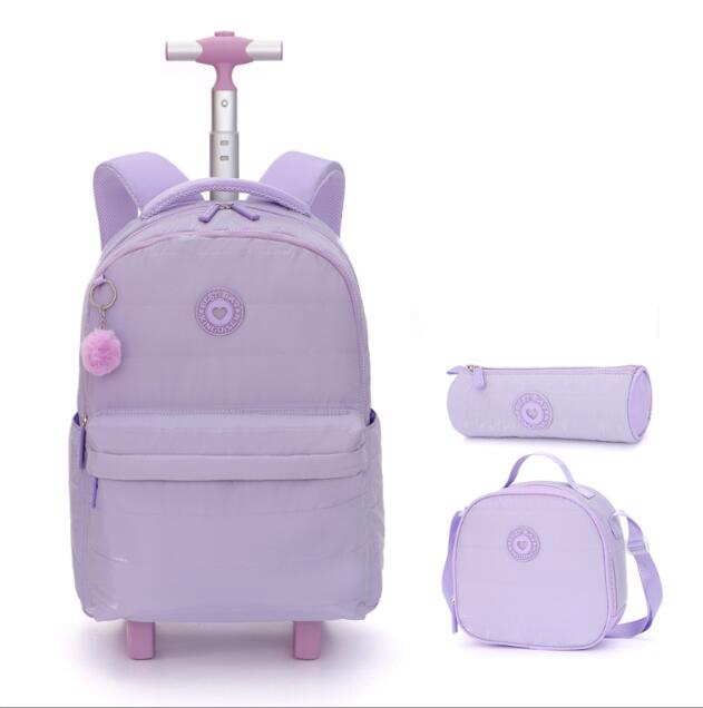 18 inch School Wheeled backpac - Foldable Rolling Luggage Bag ulasan dan harga