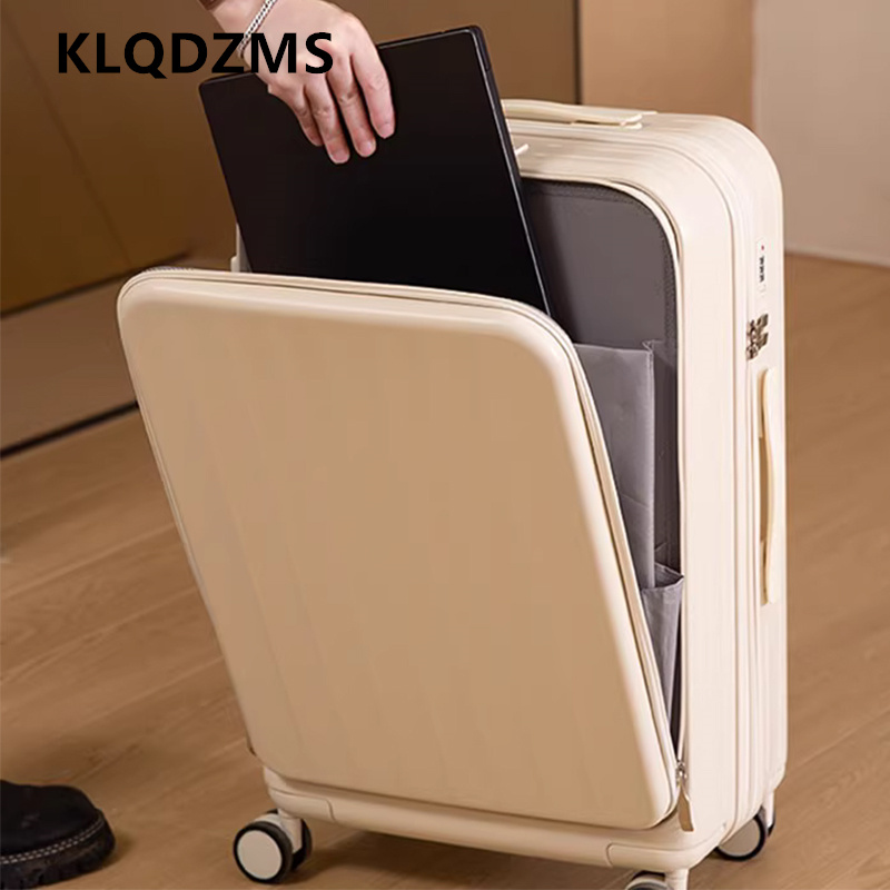 KLQDZMS Multifunctional Suitca - Front Opening Laptop Luggage 24 Inch ulasan dan harga