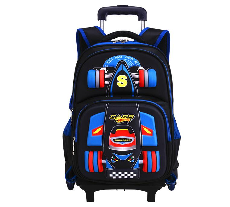 kids School Rolling backpack   - Foldable Rolling Luggage Bag ulasan dan harga