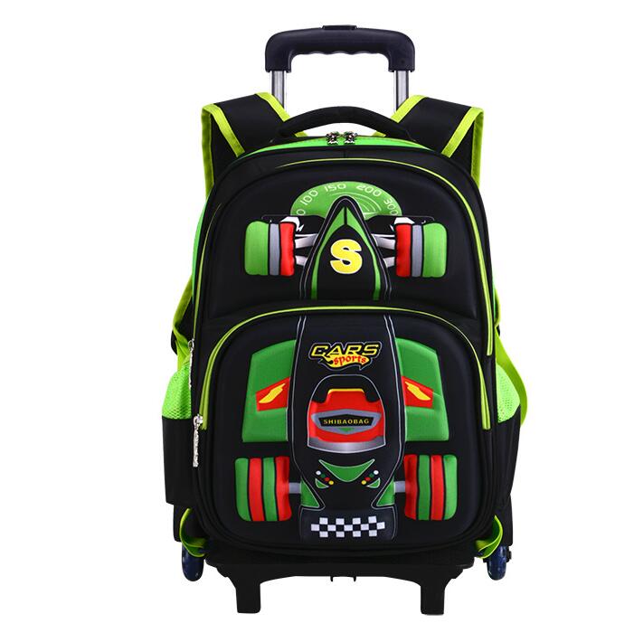 kids School Rolling backpack   - Foldable Rolling Luggage Bag ulasan dan harga