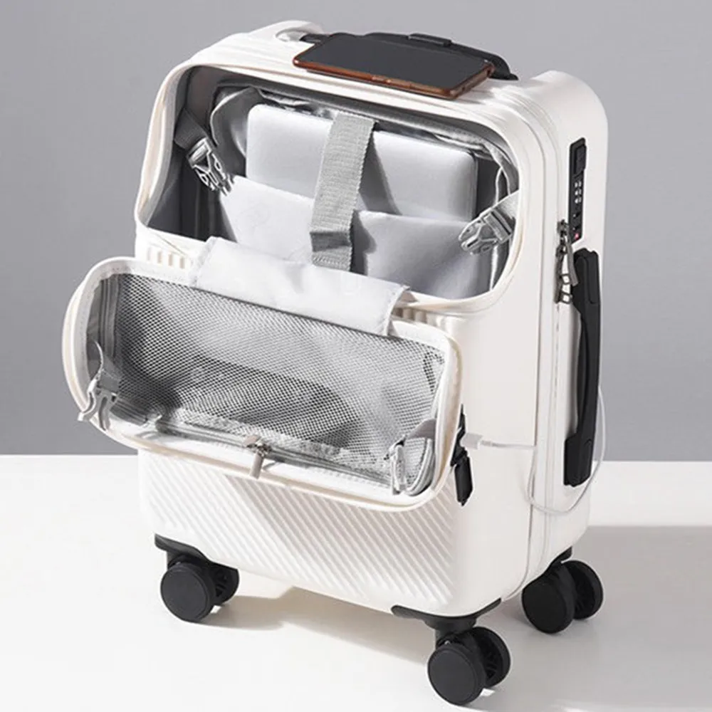 Front Open Lid Trolley Case PC - Front Opening Laptop Luggage 24 Inch ulasan dan harga