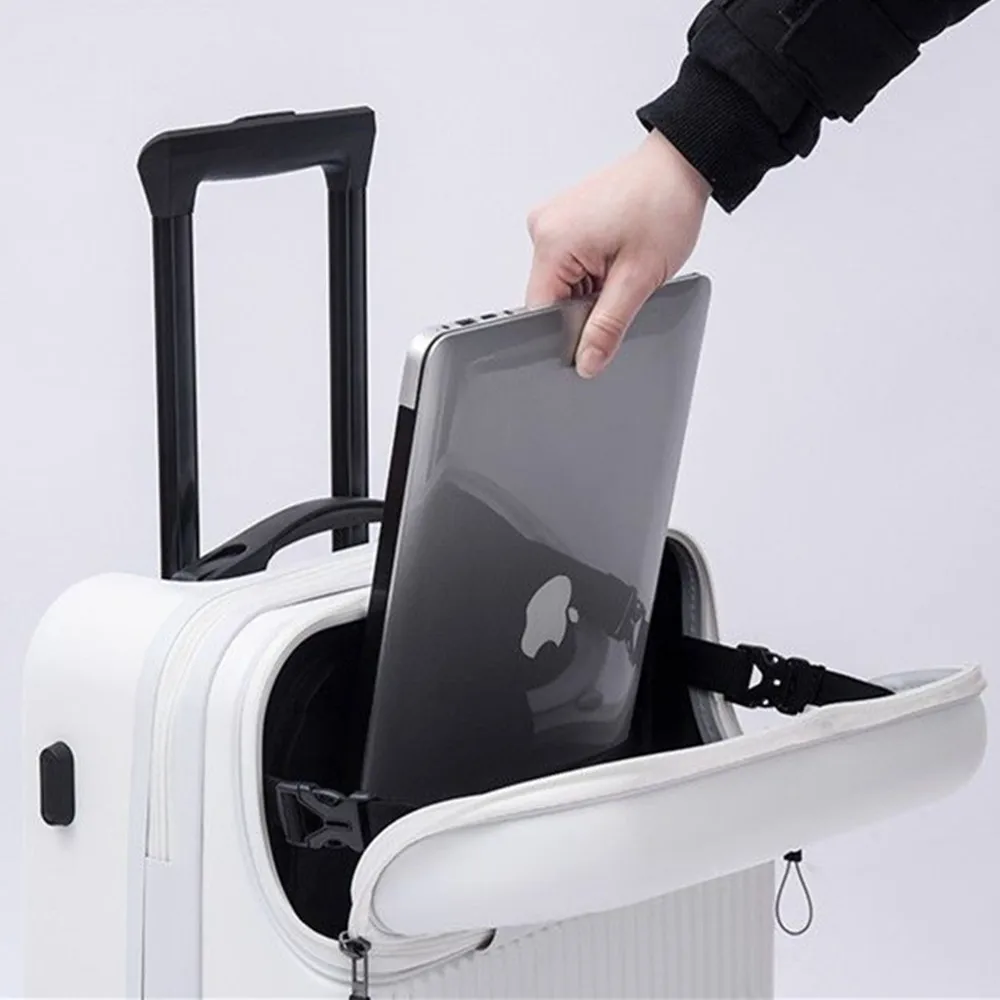 Front Open Lid Trolley Case PC - Front Opening Laptop Luggage 24 Inch ulasan dan harga