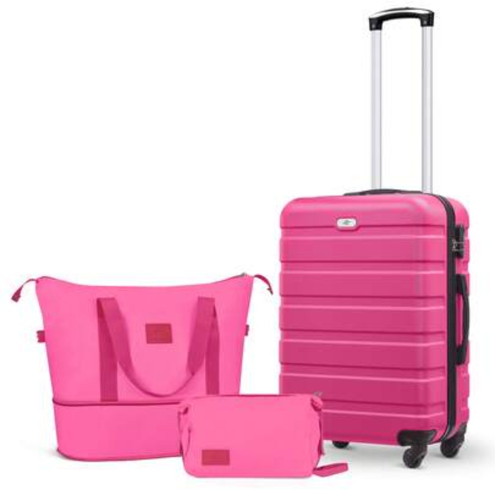 3 Piece Carry On Luggage Set 2 - Expandable Hard Shell Luggage Set ulasan dan harga