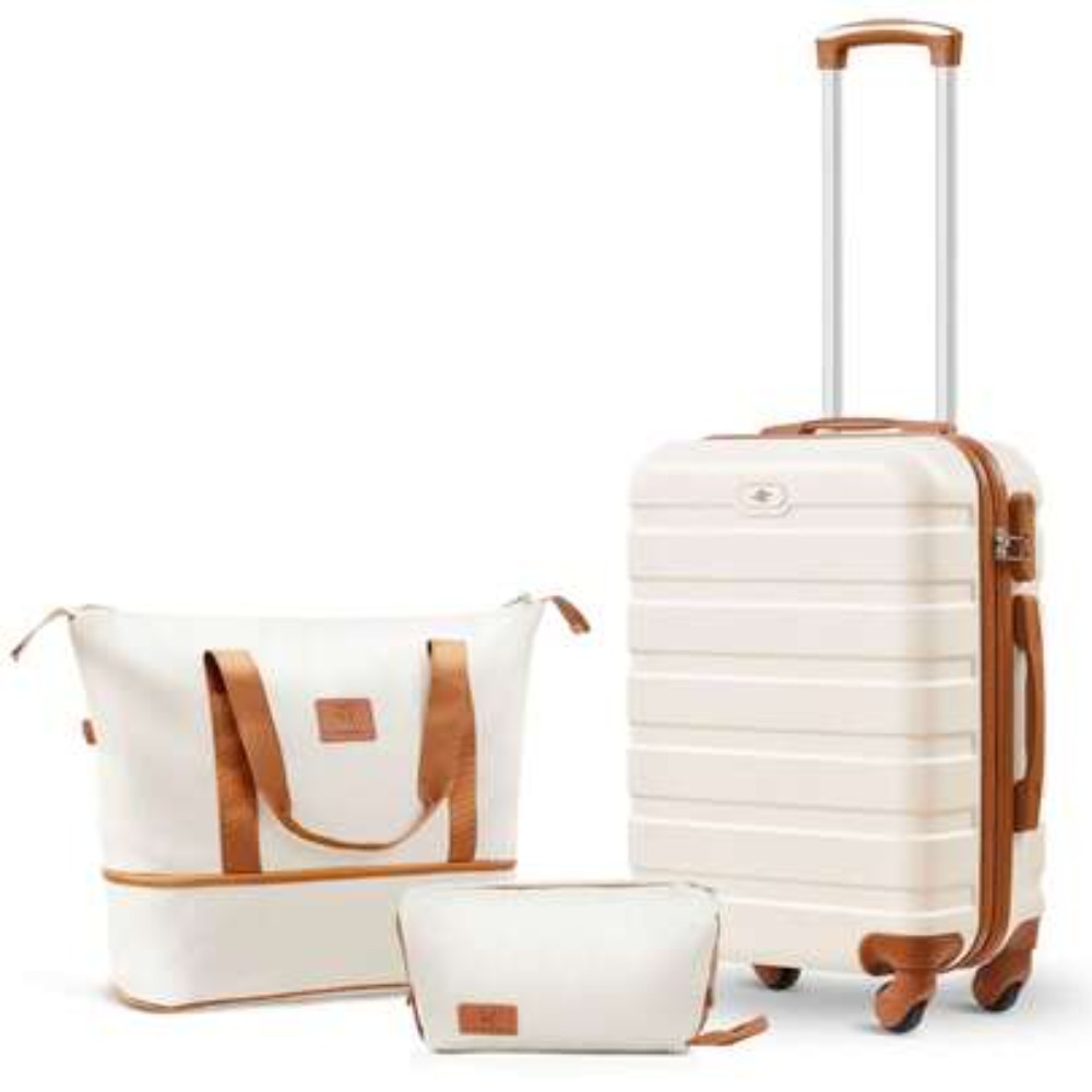 3 Piece Carry On Luggage Set 2 - Expandable Hard Shell Luggage Set ulasan dan harga