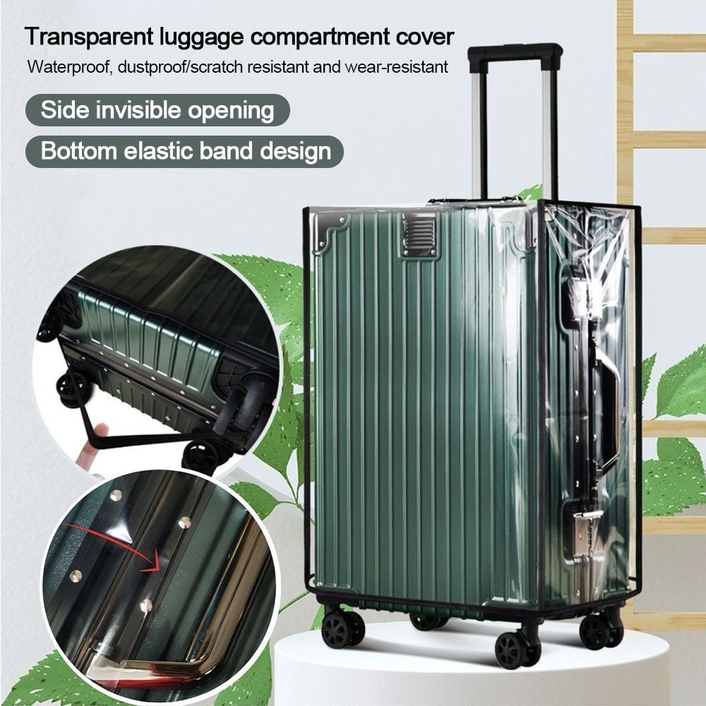 Durable Full Transparent Lugga - Waterproof Suitcase Cover Protector ulasan dan harga