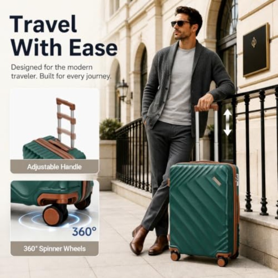 5-Piece Hard Shell Expandable  - Expandable Hard Shell Luggage Set ulasan dan harga