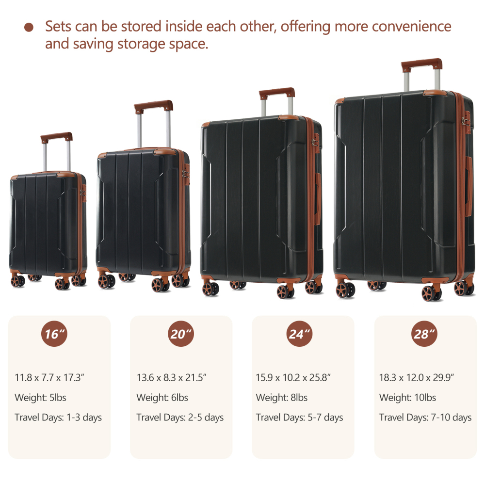 Hardshell Luggage Sets 6 Piece - Expandable Hard Shell Luggage Set ulasan dan harga