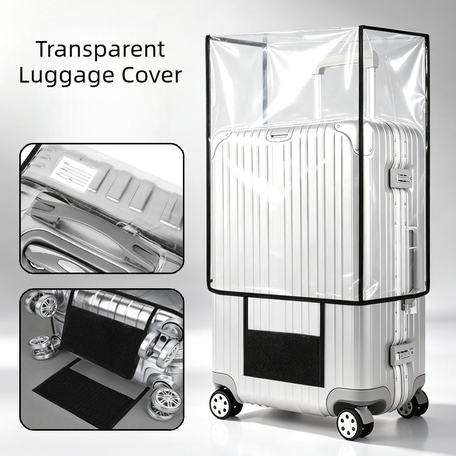Transparent PVC Luggage Cover  - Luggage Protective Cover Transparent ulasan dan harga