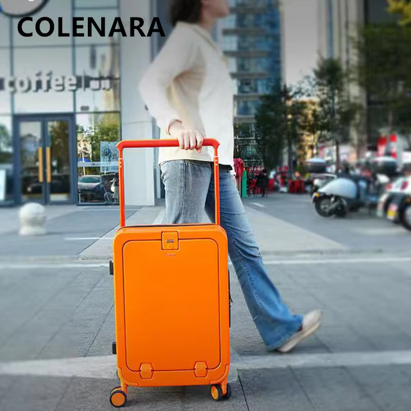 COLENARA High Quality Suitcase - Front Opening Laptop Luggage 24 Inch ulasan dan harga