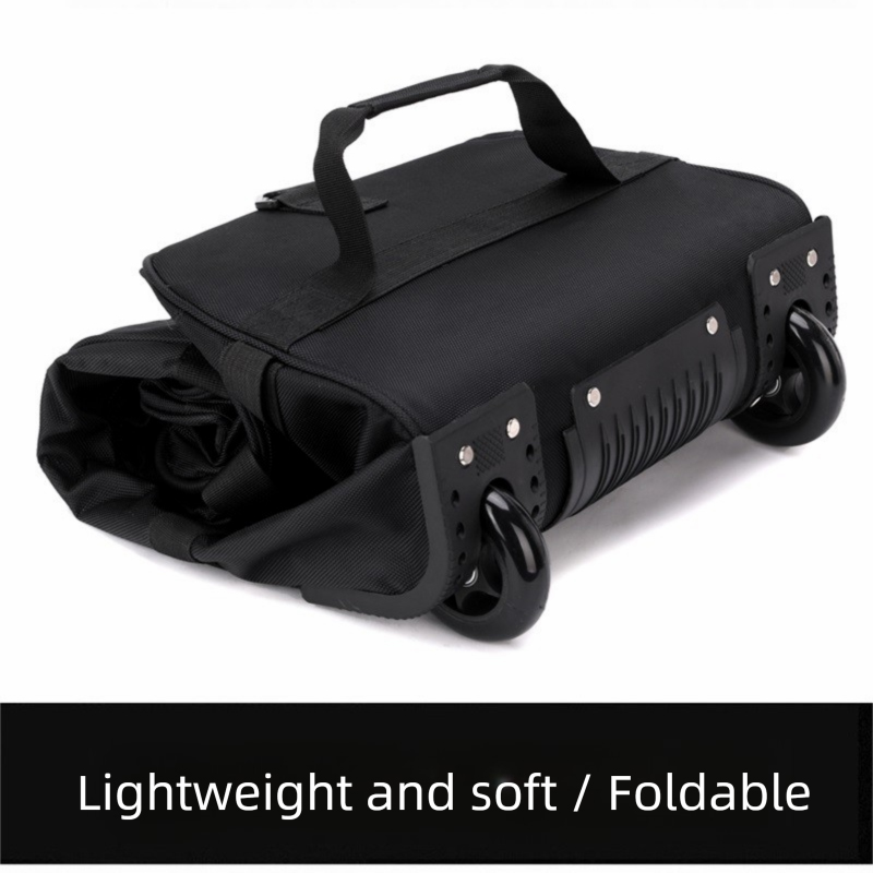 Heavy-Duty Wheeled Duffel Bag  - Foldable Rolling Luggage Bag ulasan dan harga