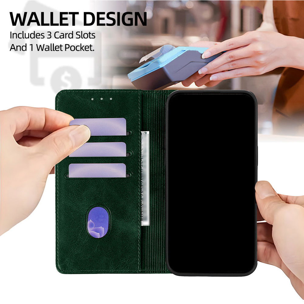 Magnetic Leather Floral patter - Wallets ulasan dan harga