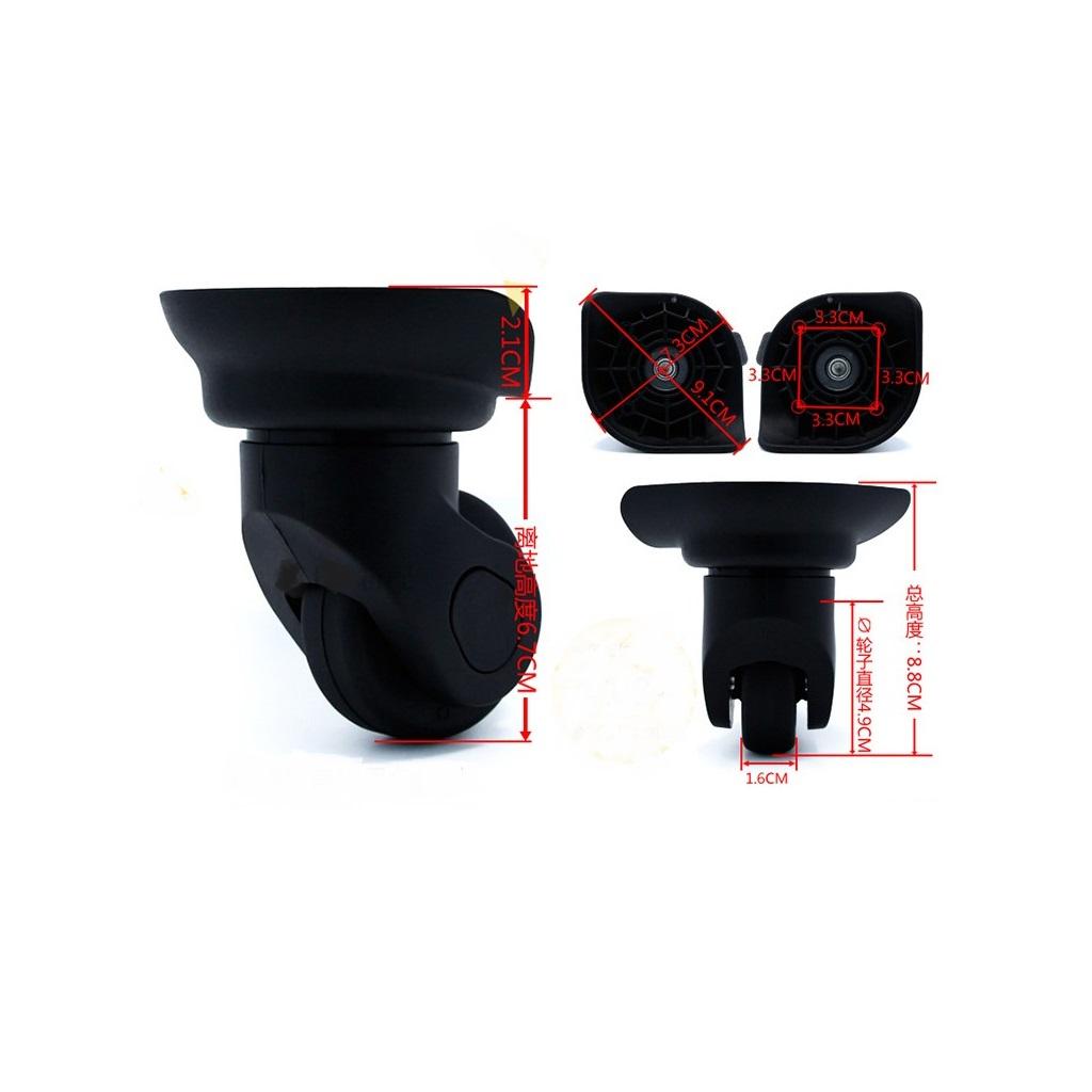Suitcase Wheels 49mm PVC Doubl - Silent Replacement Luggage Wheels ulasan dan harga