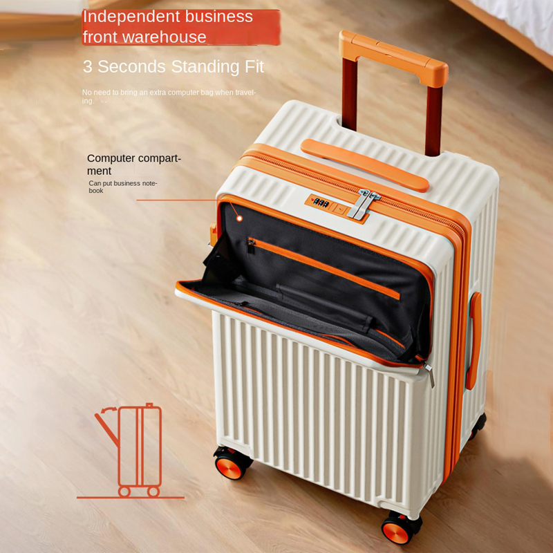 Stylish 20 24 inch Travel Suit - Front Opening Laptop Luggage 24 Inch ulasan dan harga