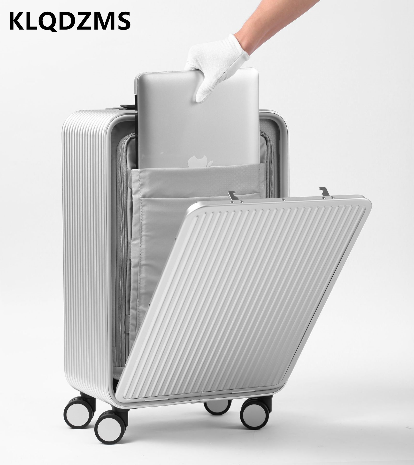 KLQDZMS Luggage All Aluminum M - Front Opening Laptop Luggage 24 Inch ulasan dan harga
