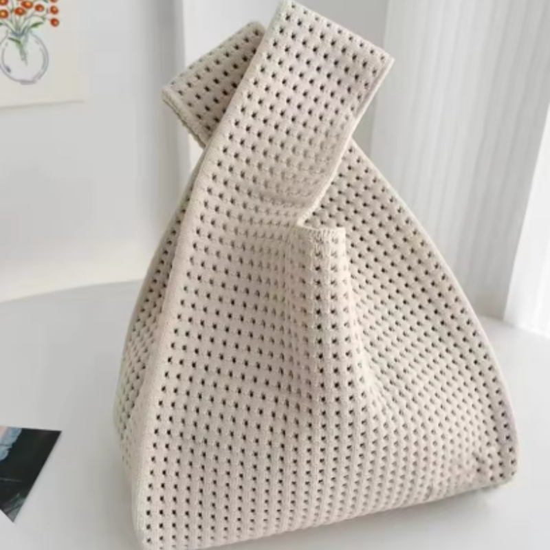 Women Beach Bag Hollow Knit Kn - Handbags ulasan dan harga