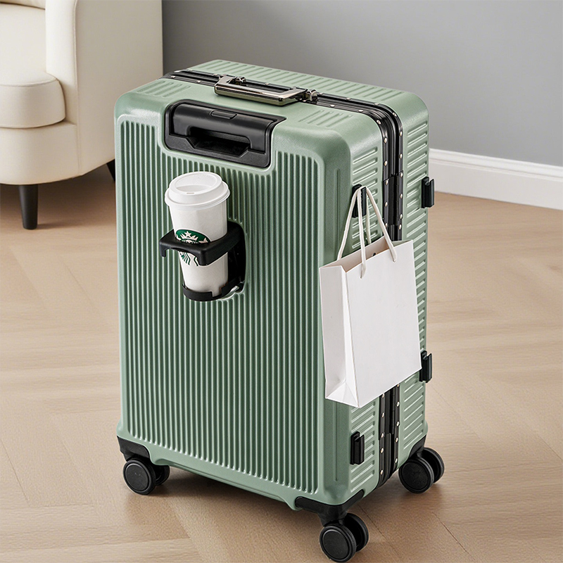 Aluminum Frame Password Suitca - Aluminum Frame Carry On Luggage ulasan dan harga