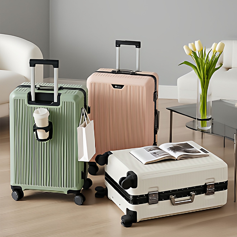 Aluminum Frame Password Suitca - Aluminum Frame Carry On Luggage ulasan dan harga