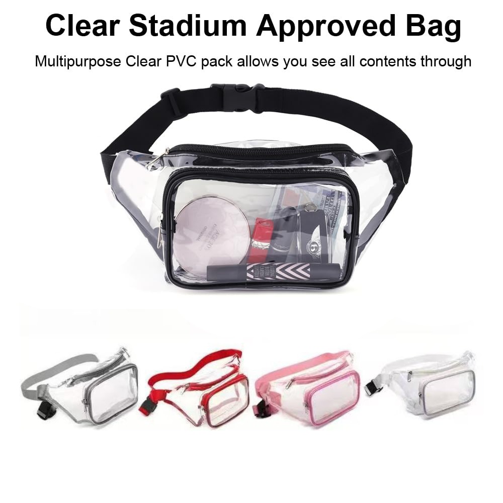Clear Fanny Pack Transparent P - Handbags ulasan dan harga