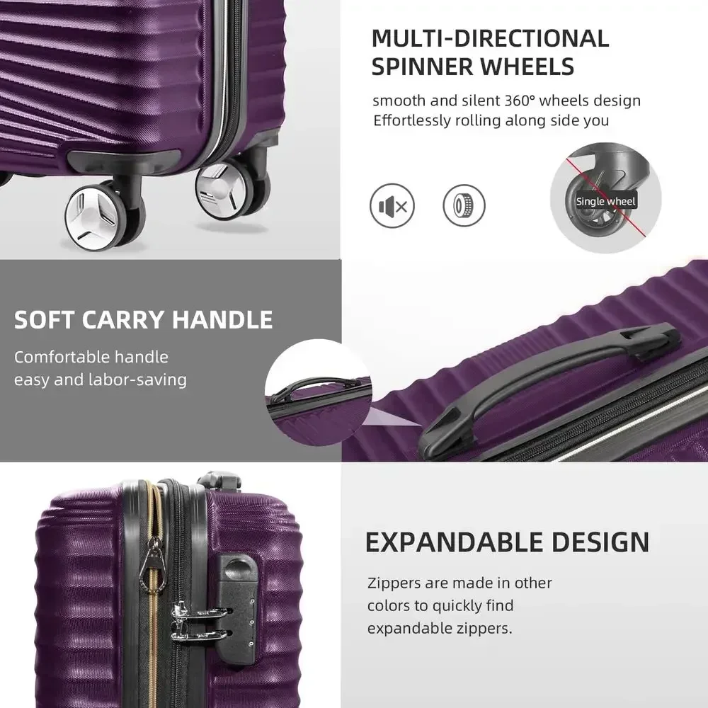 5-Piece Hard Shell Expandable  - Expandable Hard Shell Luggage Set ulasan dan harga
