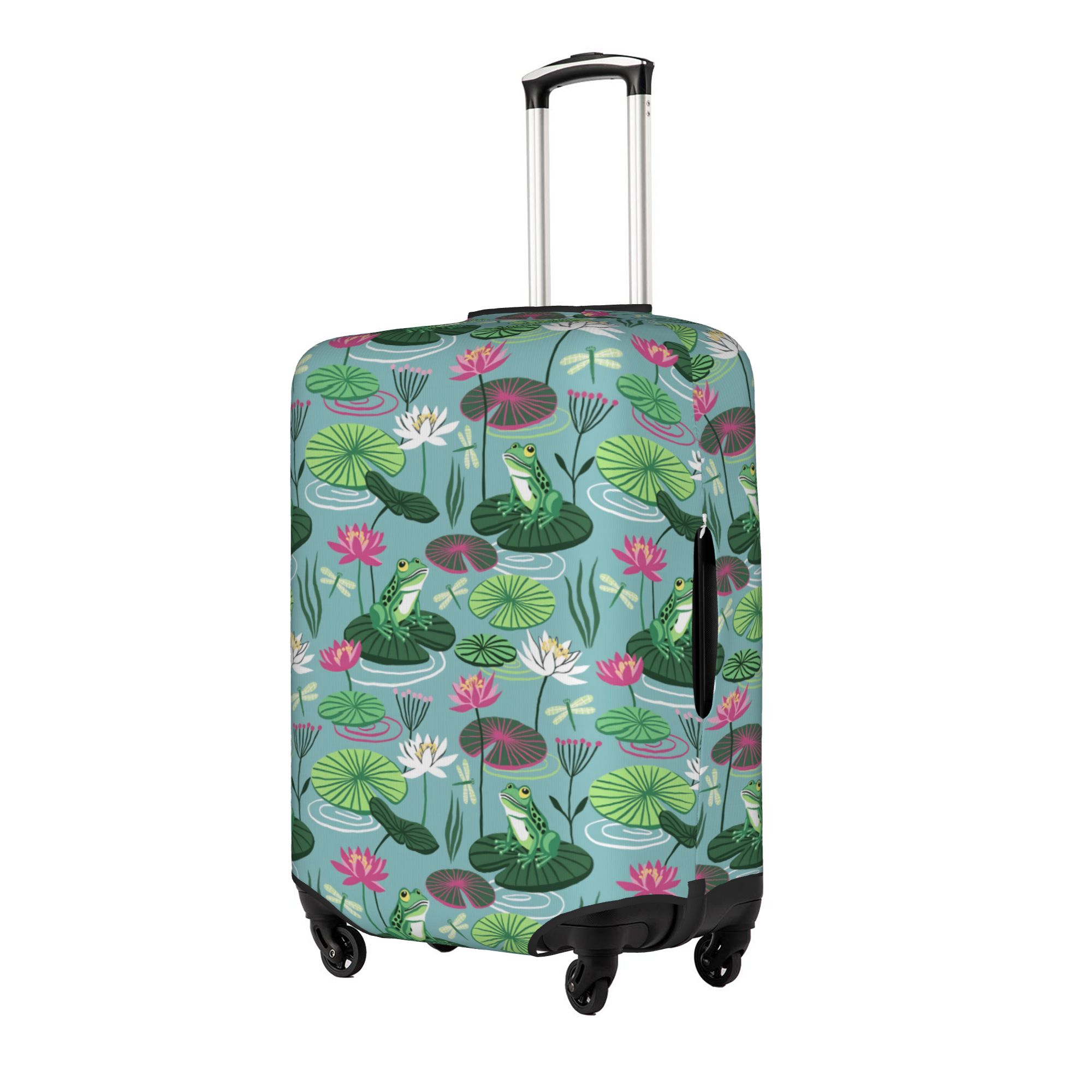 Frogs and water lilies Travel  - Waterproof Suitcase Cover Protector ulasan dan harga