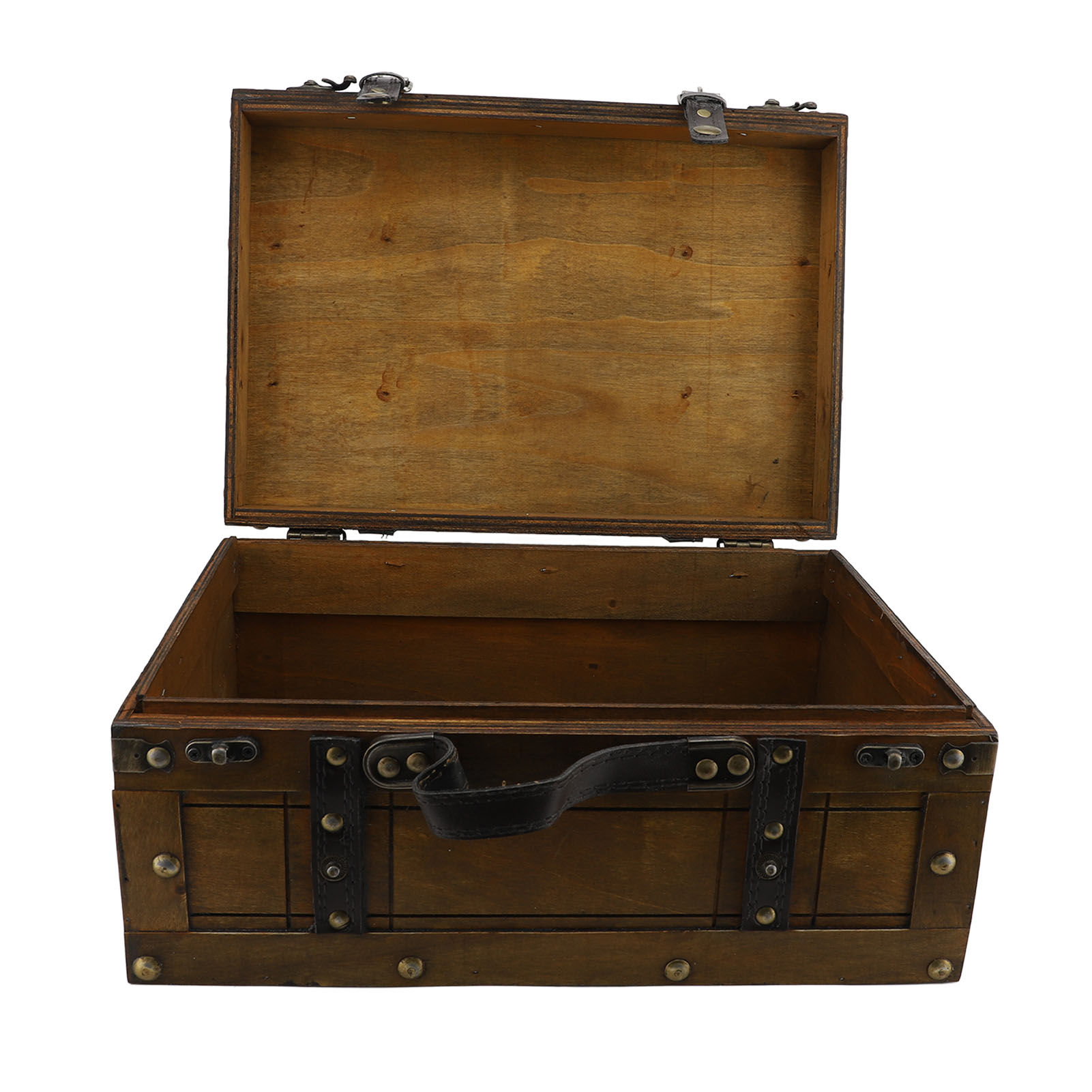 Retro Suitcase Synthetic Wood  - Retro Vintage Trunk Suitcase ulasan dan harga