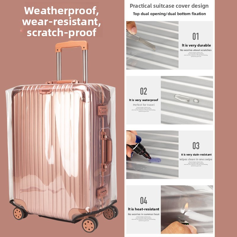 Thickened Protective Cover for - Luggage Protective Cover Transparent ulasan dan harga