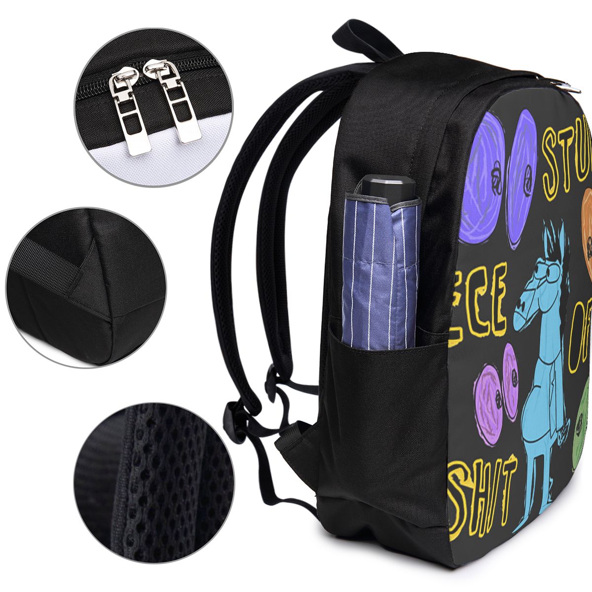 Cartoon Bojack Horseman Stupid - Travel Bags ulasan dan harga
