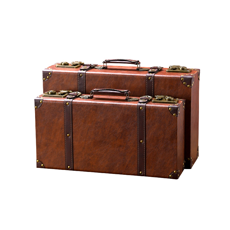 Vintage Wooden Suitcase Multi- - Retro Vintage Trunk Suitcase ulasan dan harga
