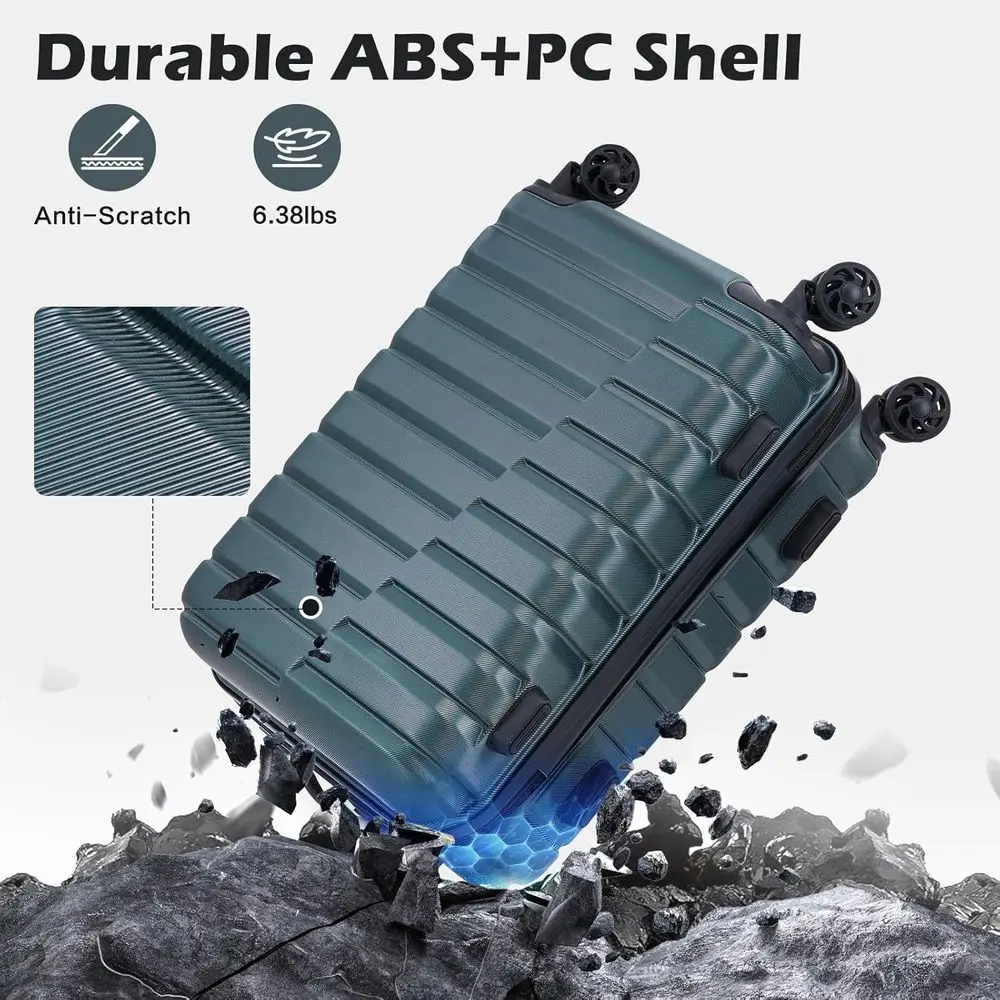 3-Piece Hard Shell Spinner Lug - Expandable Hard Shell Luggage Set ulasan dan harga